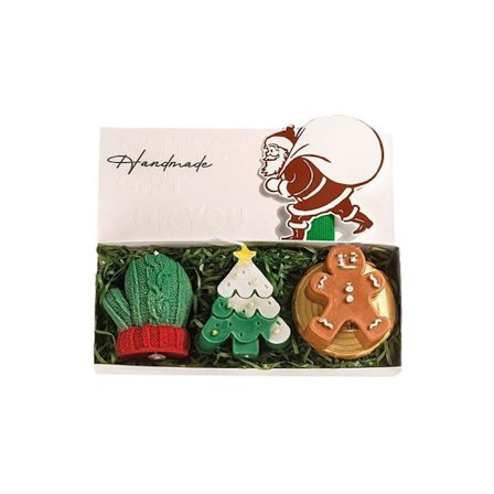 Juleduftlys, duftende julelys, hjemmeduftende sojavoks julelys, julelys til hjemmet, afslappende duftlys