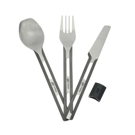 Esbit 3-pcs Titanium Cutlery-set W/S eating utensils Metal OneSize