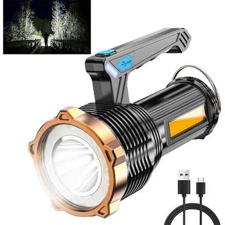 Bærbar LED lommelyktlampe med høy lumen superlys, vanntett håndholdt lommelykt for camping, fotturer, hjemmeberedskap