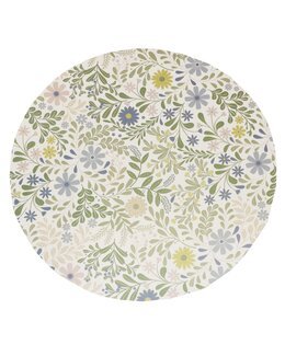 Bordstablett Backa småblommig rund 1-pack Pastell - Redlunds