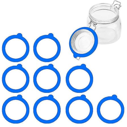 30 stk. silikon erstatningspakning, lufttette gummipakninger for Mason Jar-lokk, lekkasjesikre silikonforseglingsringer for glasskrukker med klips