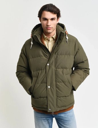 GANT Heavy Down Jacket - Khaki green - S