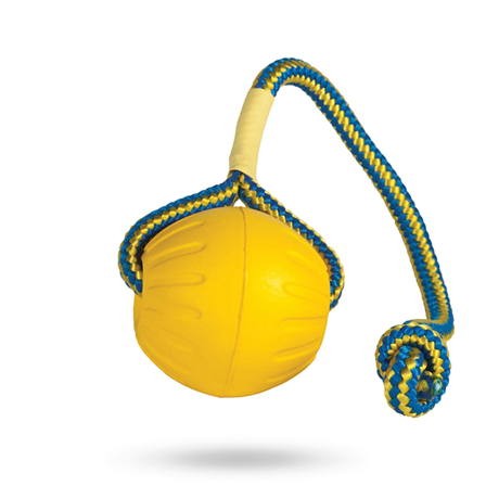Starmark - Starmark Foam Ball Med Tau - Aktivitetsleker, Myke leketøy, Apportering, Tygg & Tøyleker på doggie.no