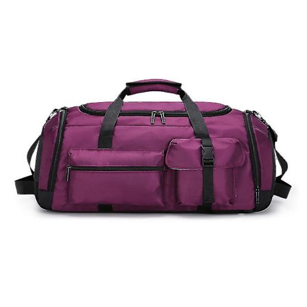 Resväska med stor kapacitet - Duffelväska med våt/torr fack och förstärkta ryggsäcksremmar