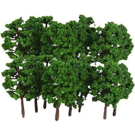 Hellery 40 stk. Modellbygging Trær Spor N Togbane Landskap Blandede Trær Modellbygging Diorama Tre Arkitektur Trær Modell Leke - 1:150