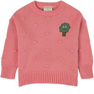The Campamento Pink GOTS Happy Tree Knit Jumper 9-10 Years - Jumpers and knitwear - Size 9/10 - Pink - Mädchen