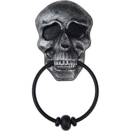 Dörrknopp i form av en dödskalle, gotisk dörrknopp, dörrknopp i form av en dödskalle för fest, bar, dörrdekorationer, dörrknopp i form av en dödskalle