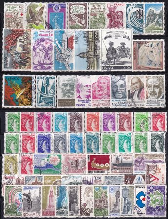 Frankrig - Årgang 1978 - Stemplet
