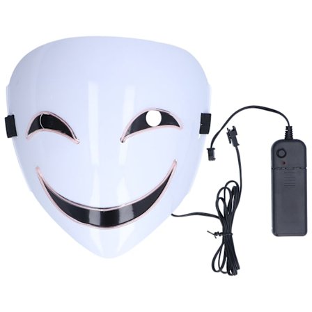 Bullet Halloween Maske Lys Op LED Kagetane Hiruko Maske til Maskerade Fester Kostumefester