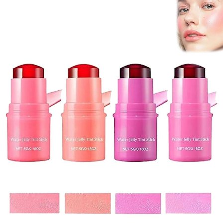 Kjølende Vann-Gele Leppestift, 2-i-1 Gjennomsiktig Leppestift & Rouge, Milk Makeup Gele Leppestift Rouge - Byggbar Akvarellfinish