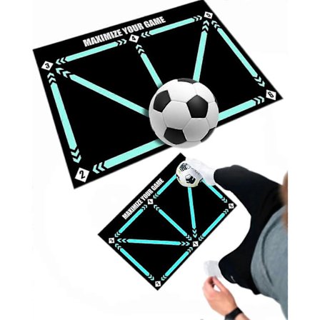 Jalkapalloharjoitusmatto, Jalkapalloharjoitusmatto, Fpro Pallohallintamatto, Liukumaton Iskunvaimennus Dribble Hiljainen Urheilumatto, Harjoitusvauhti