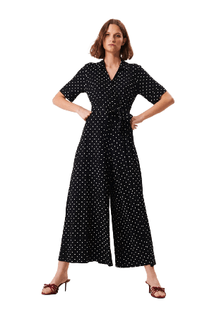 Jumperfabriken Blake Dot Jumpsuit Klänningar Dam Svart XL