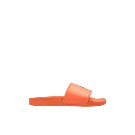 Marcelo Burlon Rubber slides with logo , Oranje , Heren , Maat: 42 EU Slippers