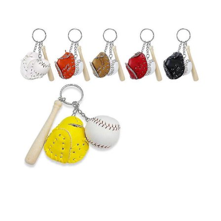 6 stk. Mini Tilbehør Sport Nøglering Dekoration Til Piger Team Fest Gave Fødselsdag Godteposer Pend