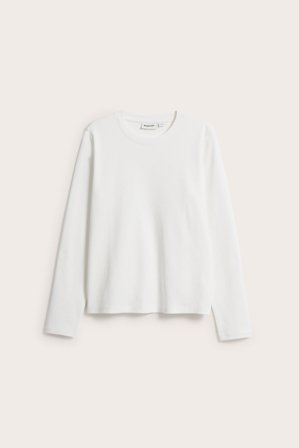Kappahl | Enkel topp med lange ermer | Offwhite