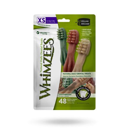 Whimzees Toothbrush Star XS 360g - Matskål, hundgodis & tuggisar