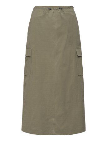 Midi-Skirt With Cargo Pockets Khaki Mango