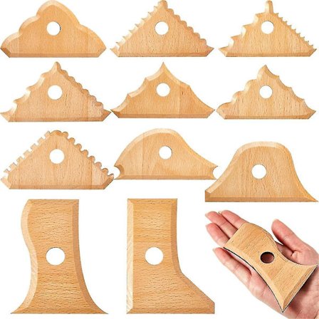 Keramiska formningsverktyg för fötter, trimningstillbehör, ribbor, keramikverktyg storlek s