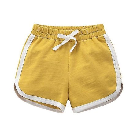 Gutter Jenter 100% Bomull Sportsshorts Sommer Kontrastbinding Delfin Shorts Barn Atletisk Gymtøy