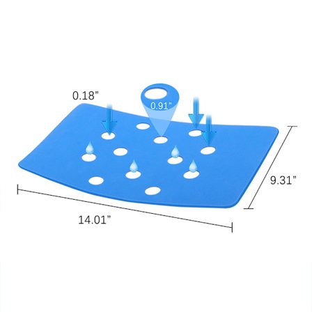 Sittepute, sklisikker og varm, laget av EVA, blå (kun sitteputen)