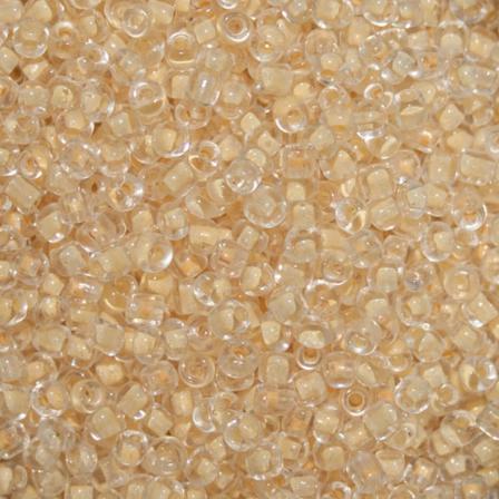 15 Gram, Ca 900 St Beige Glaspärlor 2x1.9 Mm Seed Beads