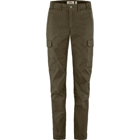 Fjällräven Women's Stina Trousers in Dark Olive | Size: 12/34", G-1000