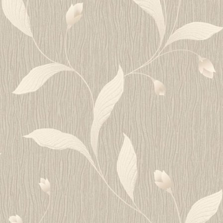Belgravia Tiffany Floral Trial Strukturerad Tapet 10m x 53cm Beige