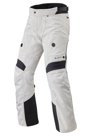 Motorradhose Rev'It! Poseidon 3 GTX Kurz Silber/Schwarz XXL Kurz