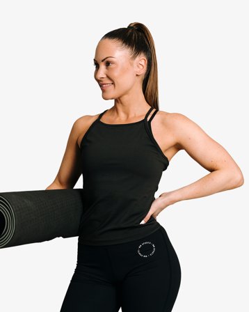 MM Sports Function Singlet, Black - treningssinglet dame - S, Treningsklær & Sko, Treningsklær Dame, Singlet-topper