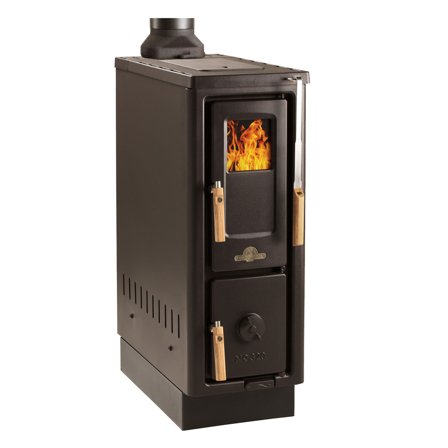 Josef davidssons JD 320 vedkomfyr, topputtak' - 'Svart