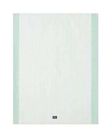 Lexington Stribet hør-blanding viskestykke, grøn/hvid