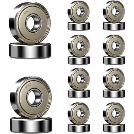 608zz Metall Dubbel Djup Skateboard Kullager