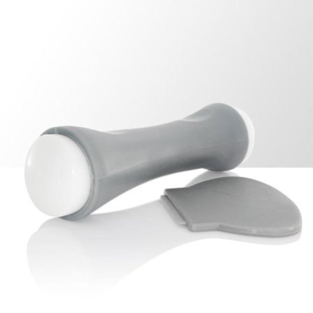 Kaksipuolinen kynsileima - Siirrä kuviot kynsiin - harmaa