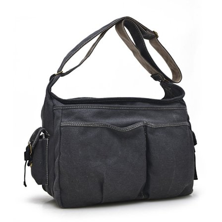 Musta kangas olkalaukku miesten neutraali olkalaukku, uusi ret