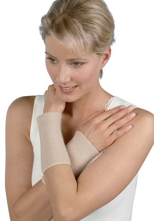 Peters Angora Muffedisser Beige Onesize, Tøj & Bolig, Vintertøj, Skiundertøj