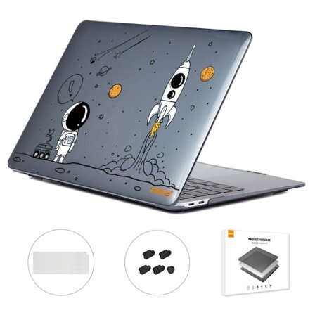 HAT PRINCE MacBook Air 13 Retina (A2179, 2020) / M1 (A2337, 2020) astronautstil och tangentbordsskydd - Uppskjutning Av Raketskepp