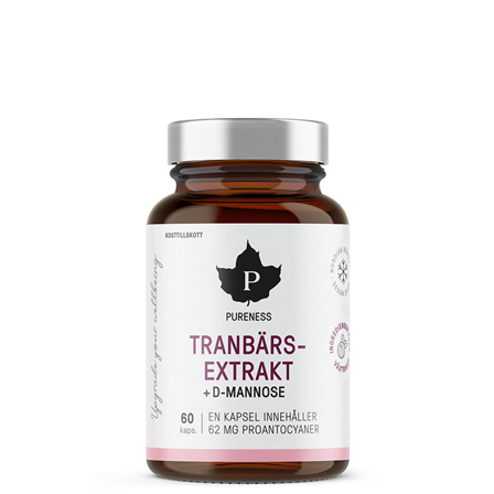 Pureness Tranebærekstrakt + D-mannose 60 kapsler