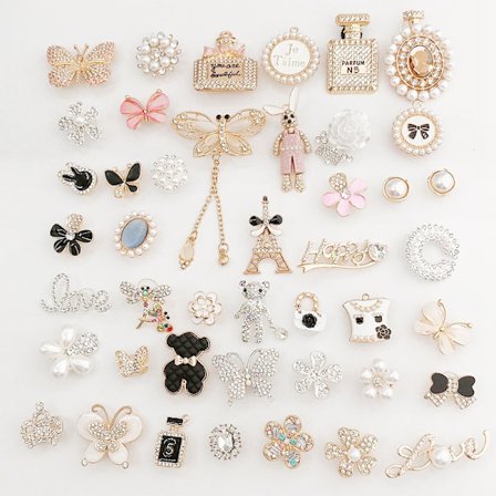 Kvinder - 20 stk. Skocharms til Croc, Designer Croc Charms til Piger