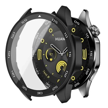 Härdat Glas För Huawei Klocka Gt4 46Mm Full Täckning Bumper Skärmskyddskydd För Huawei Titta På Gt 4 41Mm Tillbehör Black-GT4 46mm