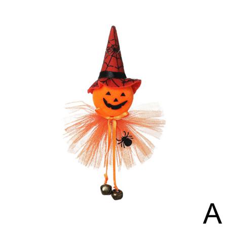 Halloween Häxa Plysch Docka Ängel Flicka Pumpa Dekorationer Hangin