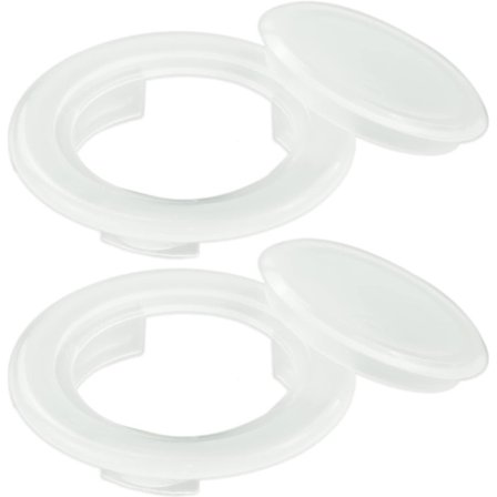2 stk. bordparaplyringer med hette, paraplyhull, plastparaplybordring, perforert ring, 4,25 cm bord, indre diameter, paraplyhull