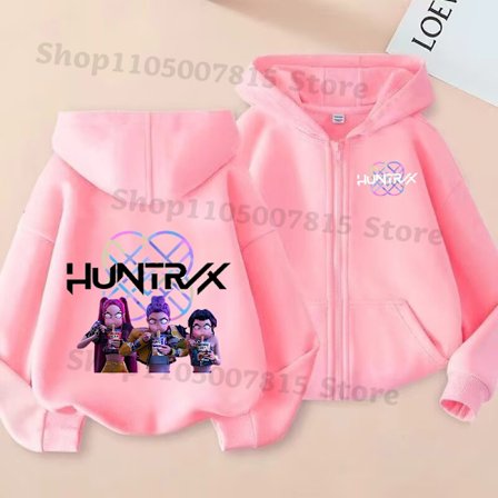 K-pop Demon Hunters Barnjacka med dragkedja - Söt anime-kappa för pojkar och flickor, Vår-Höstmode LMNT 93-LMNT122 150