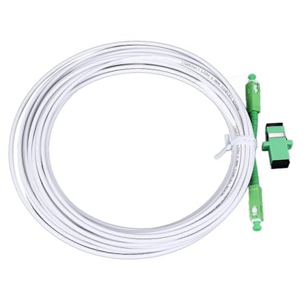 Optisk modem forlengelseskabelsett Armert Single Mode SC Patch-kabel med flenskontakt for FTTH FTTB FTTP SC APC 15m / 49.2ft