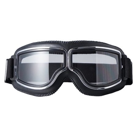 Motorsykkel Goggles Briller Moto Goggles SVART TRANSPARENT LINSE