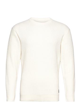 Structure O-Neck Knit White Shine Original