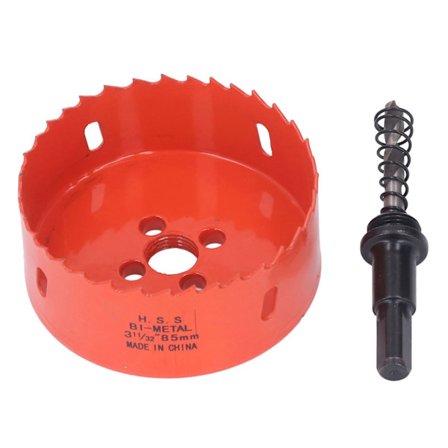 Bi-metall hålsåg höghastighetsstål borr för trä PVC 85mm 3.35in