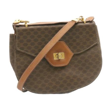 Celine Vintage, Pre-owned Shoulder Bag Bruin, Dames, Maat:ONE Size,leer