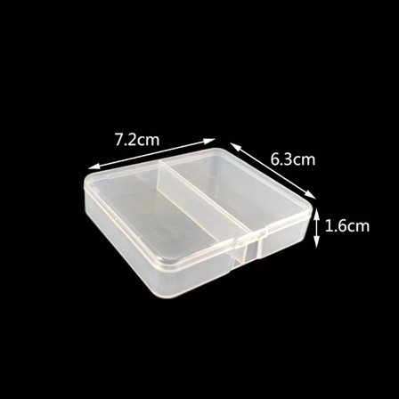 Förvaringslåda smycken pärlor behållare 7.2X6.3X1.6CM4 4 7.2x6.3x1.6cm4