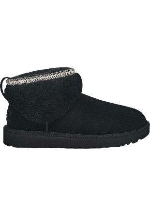 Ugg Classic Ultra Mini Maxi Curly Skor Dam Svart 38