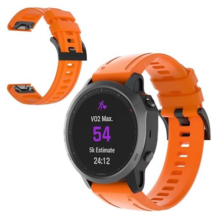 Garmin Fenix 6S silikon klockarmband - orange